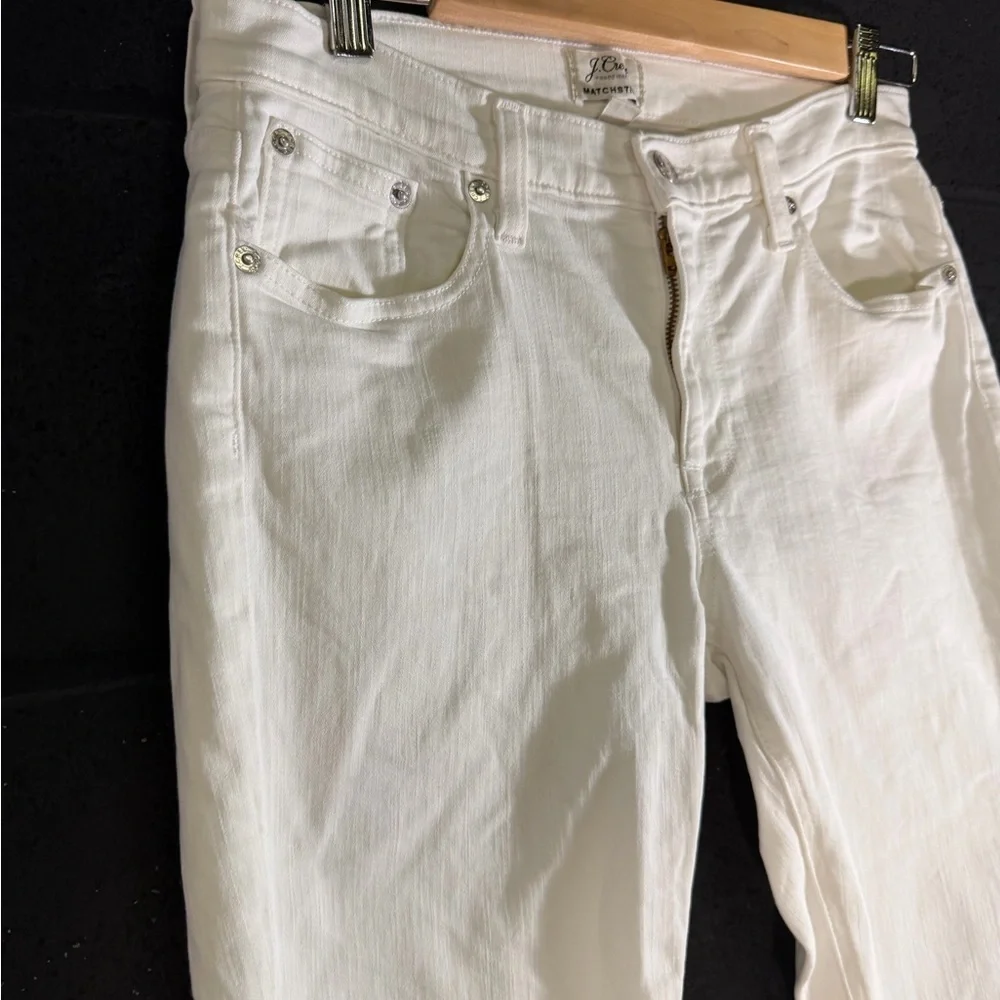J. Crew Women's Crisp White Skinny Matchstick Jeans
